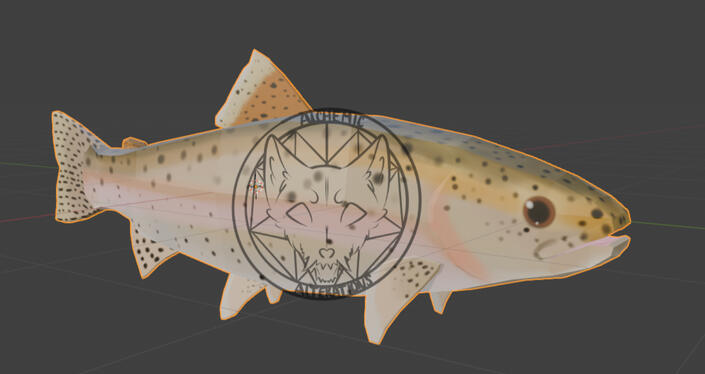 Rainbow Trout (Painted Texture)