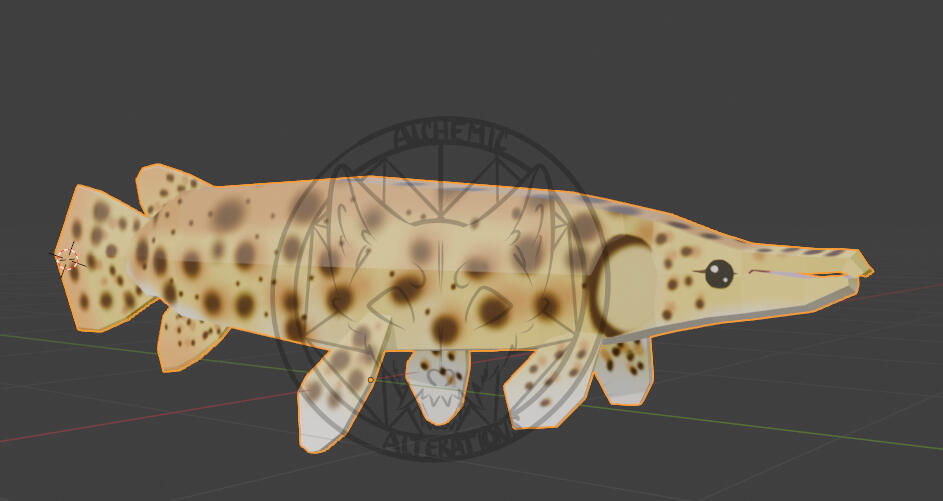 Gar (Tested drawn texture, but can/will do more detail)